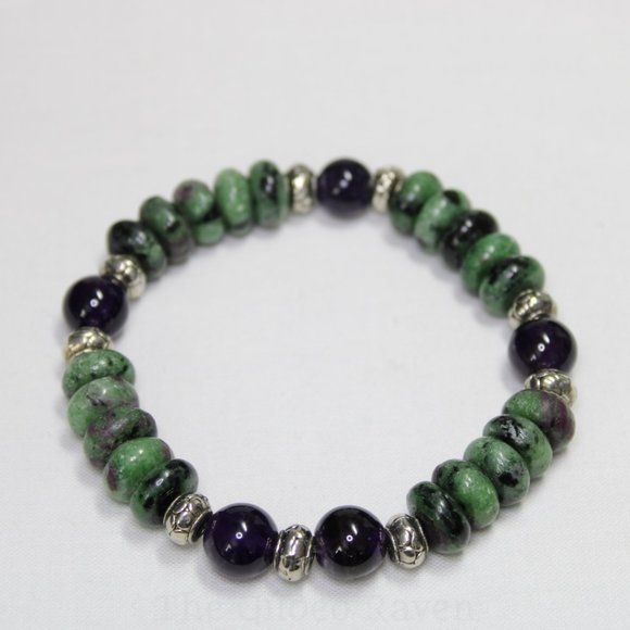 Amethyst + Ruby Ziosite Stretch - Picture 2 of 2